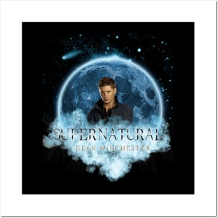 Supernatural Dean Winchester Blue Moon Dream Catcher Posters and Art